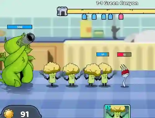 게임 Food Castle Tower Defense 온라인