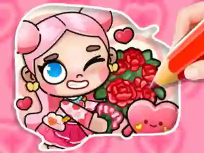 게임 Coloring Book: Avatar Valentine's 온라인