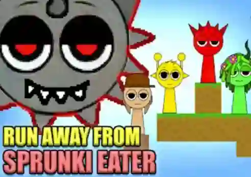 게임 Run Away From Sprunki Eater 온라인