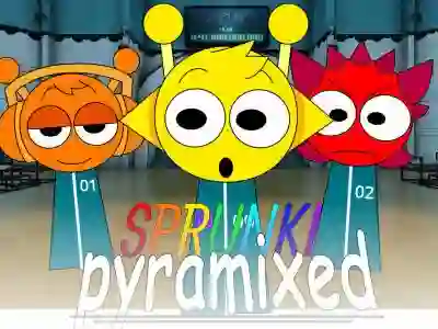 게임 Sprunki Pyramixed: Squid Game 온라인