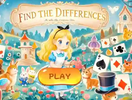게임 Find The Differences: Alice In Wonderland 온라인