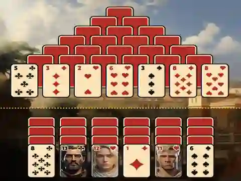 게임 Pyramid Solitaire Ancient Rome 온라인