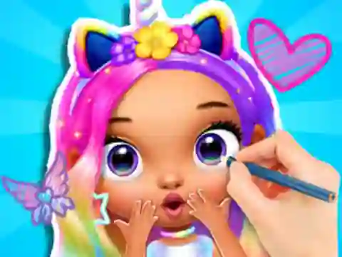 게임 Coloring Book: Fashion Barbie Princess 온라인