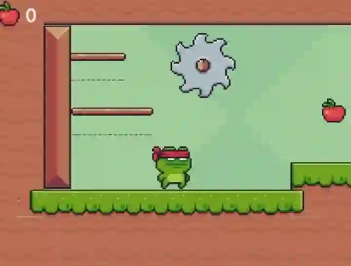 게임 Green Ninja Collects Apples 온라인