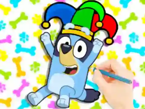 게임 Coloring Book: Clown Bluey 온라인