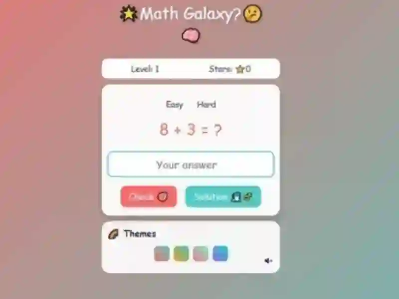 게임 Math Galaxy 온라인