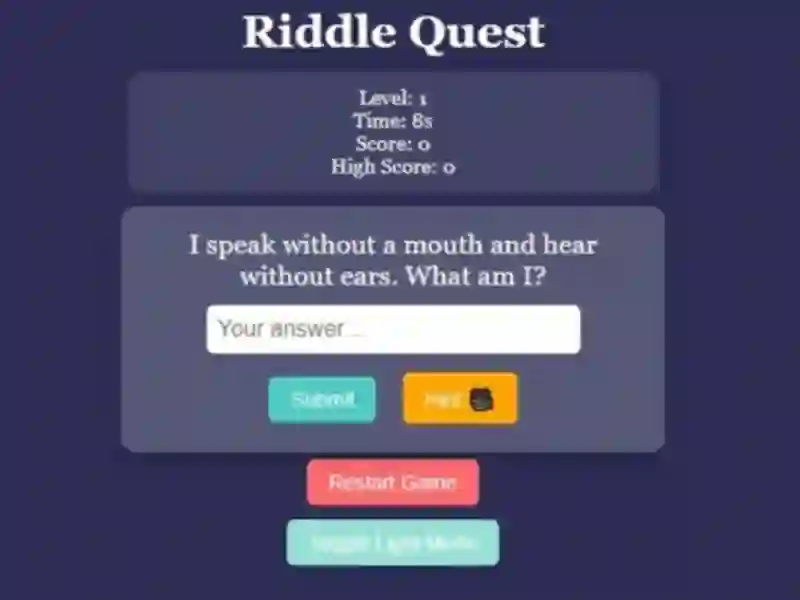 게임 Riddle Quest Brain Teaser 온라인