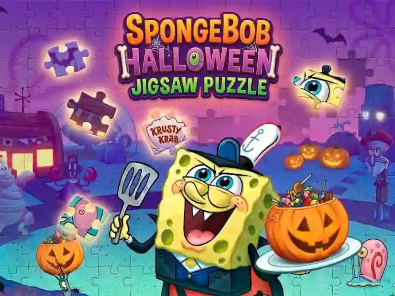 게임 SpongeBob Halloween Jigsaw Puzzle 온라인