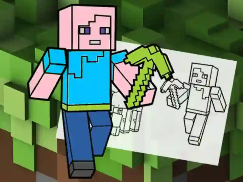게임 Minecraft Fun Coloring Book 온라인