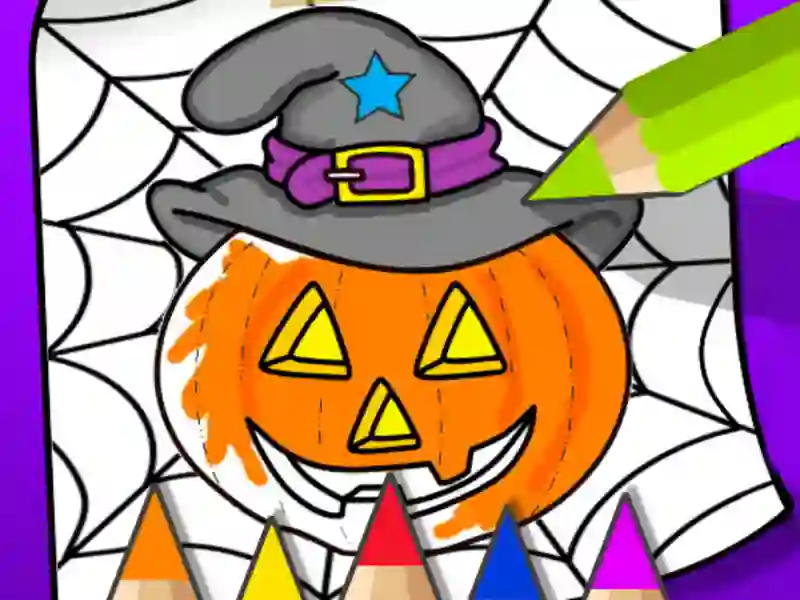 게임 Halloween Coloring Book 온라인