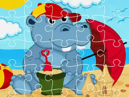 게임 Hippo Jigsaw 온라인
