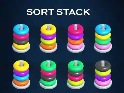 게임 Sort Stack color Hoop Game 온라인