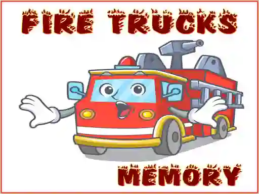 게임 Fire Trucks Memory 온라인