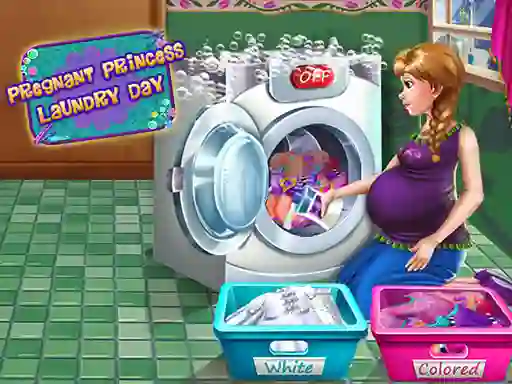 게임 Pregnant Princess Laundry Day 온라인