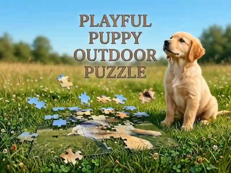 게임 Playful Puppy Outdoor Puzzle 온라인