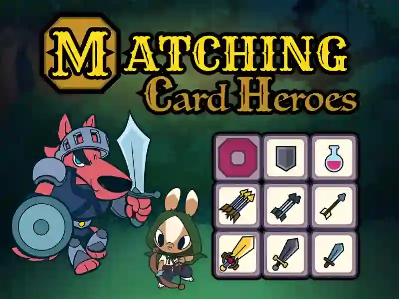 게임 Matching Card Heroes 온라인