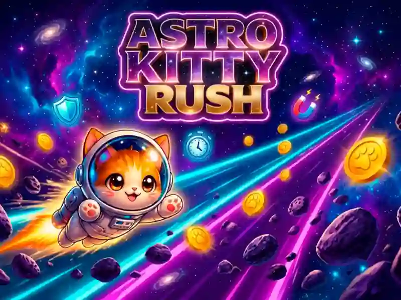 게임 Astro Kitty Rush 온라인