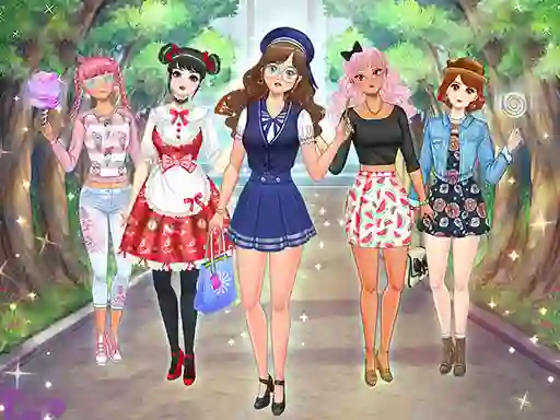 게임 High School Anime Dress Up 온라인