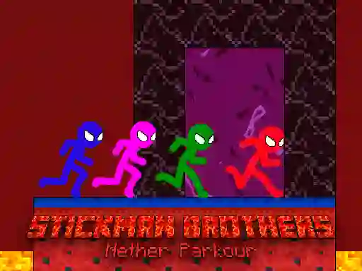 게임 Stickman Brothers Nether Parkour 온라인