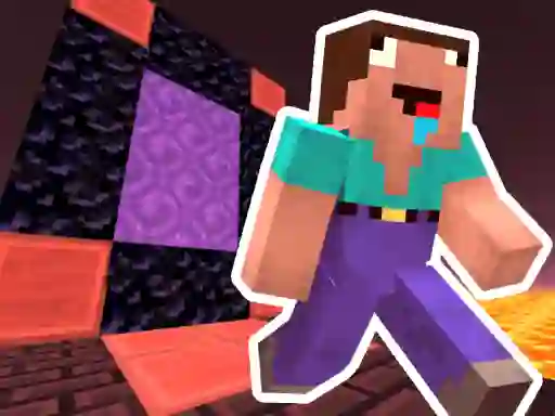 게임 Noob Steve Nether 온라인