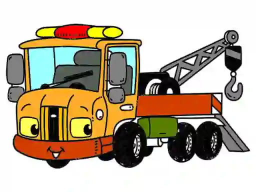 게임 Tow Trucks Coloring 온라인