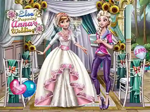 게임 Elsa Preparing Anna's Wedding 온라인