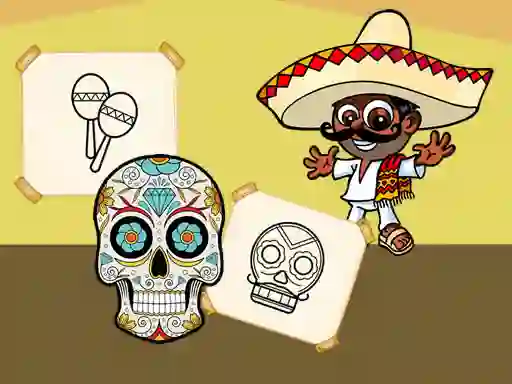 게임 Crazy Mexican Coloring 온라인