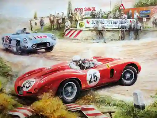 게임 Painting Vintage Cars Jigsaw Puzzle 온라인