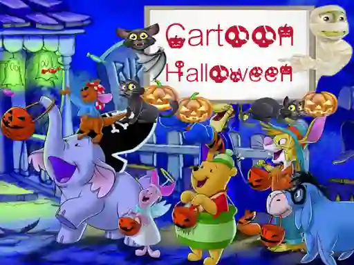 게임 Cartoon Halloween Slide Puzzle 온라인