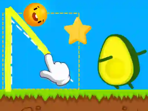 게임 Where's My Avocado Draw Lines 온라인