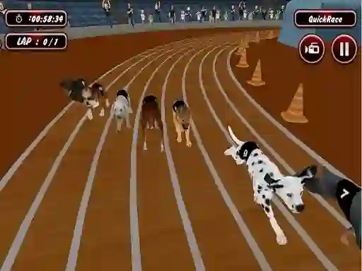 게임 Crazyl Dog Racing Fever 온라인