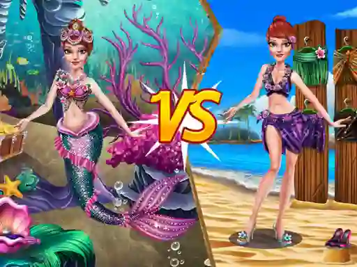 게임 Mermaid vs Princess Outfit 온라인