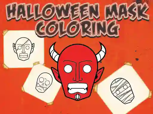 게임 Halloween Mask Coloring Book 온라인