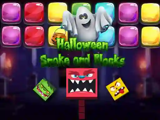 게임 Halloween Snake and Blocks 온라인