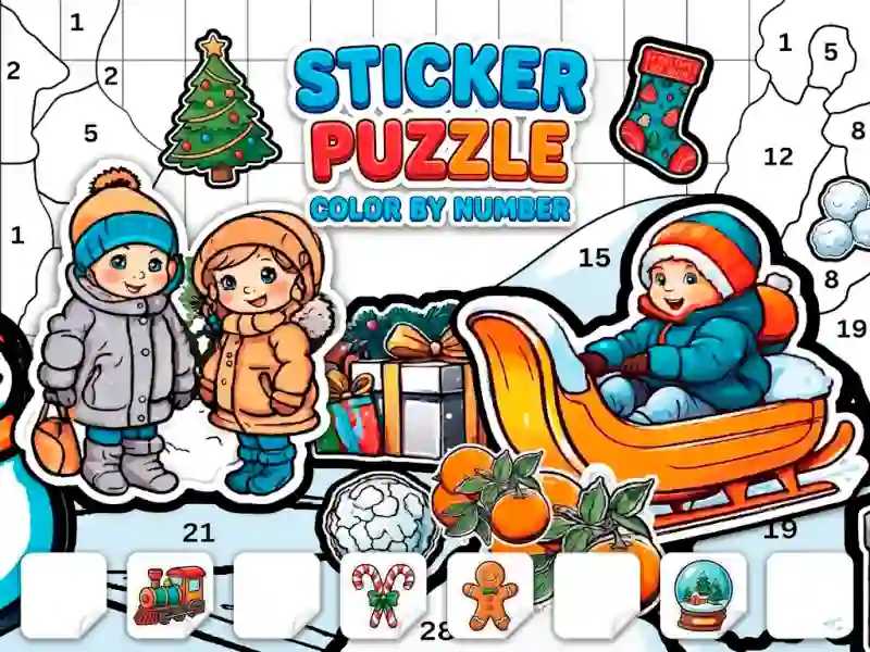 게임 Sticker Book Puzzle: Color By Number 온라인