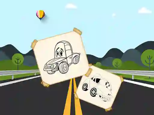 게임 Funny Cars For Kids Coloring 온라인