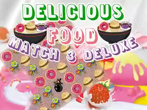게임 Delicious Food Match 3 Deluxe 온라인