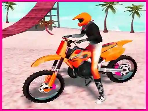 게임 Motocross Beach Jumping Bike Stunt 온라인