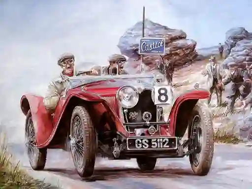 게임 Painting Vintage Cars Jigsaw Puzzle 2 온라인