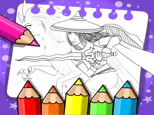 게임 Raya And The Last Dragon Coloring Book 온라인
