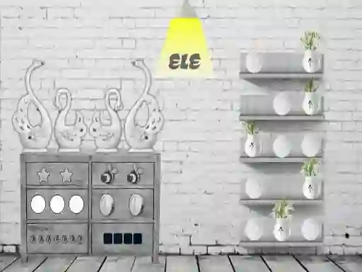 게임 Black and white House Escape 온라인