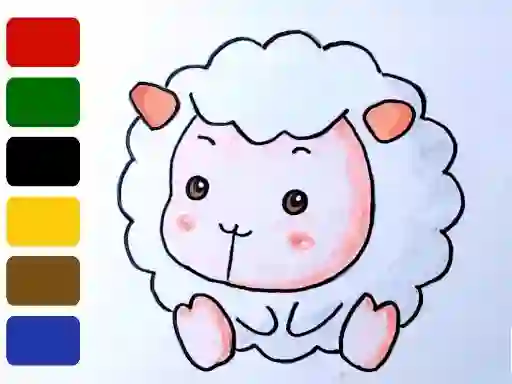 게임 Baby sheep ColoringBook 온라인