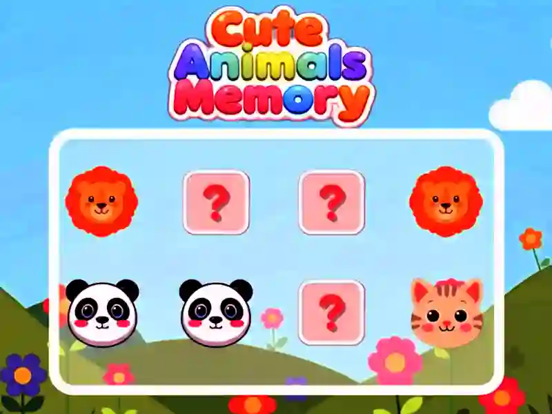 게임 Cute Animals Memory 온라인