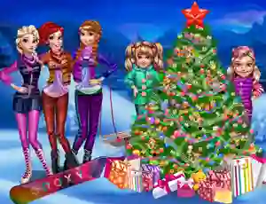 게임 Princesses Christmas tree 온라인