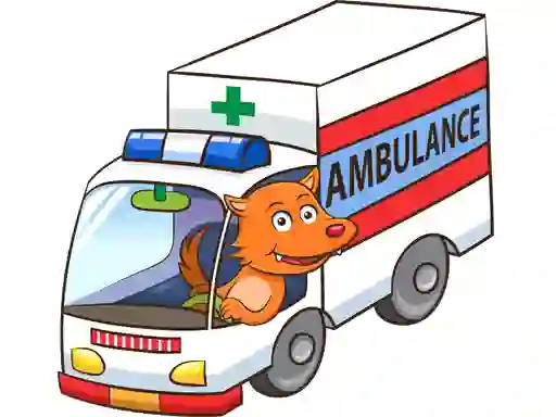 게임 Cartoon Ambulance Puzzle 온라인