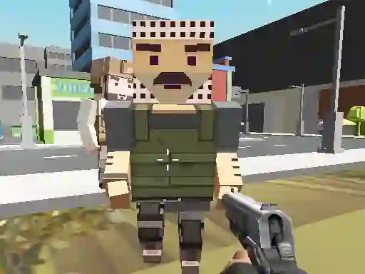 게임 Block Pixel Cop: Gun Craft In Robbers World 온라인