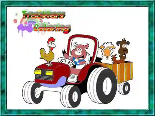게임 Tractor Coloring Pages 온라인