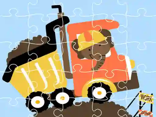 게임 Dumper Trucks Jigsaw 온라인