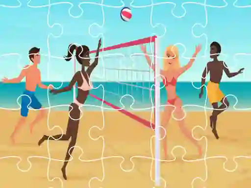 게임 Beach Volleyball Jigsaw 온라인