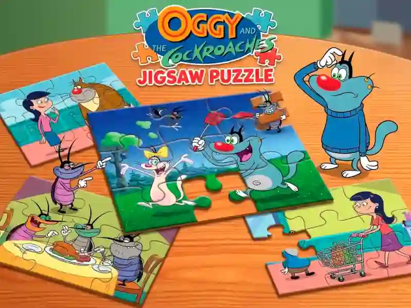 게임 Oggy and the Cockroaches Jigsaw Puzzle 온라인